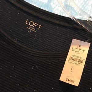 NWT!!! Long sleeve Loft peplum top